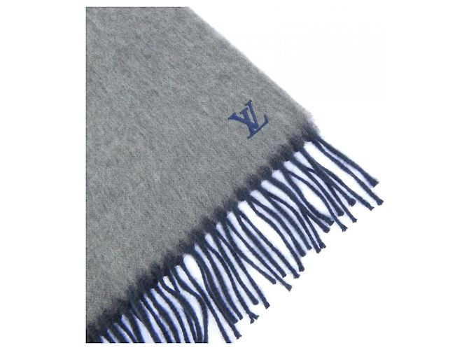 Cashmere-Schal von Louis Vuitton Braun Marineblau - Ansicht 2