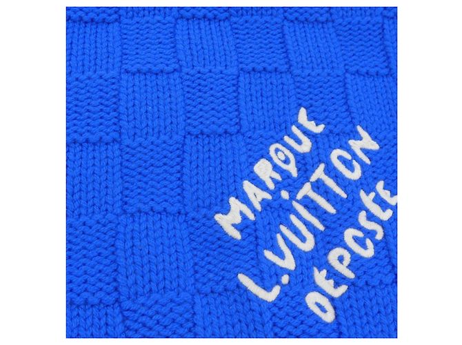 Snug Schal Damier Heritage Louis Vuitton Blau - Ansicht 4