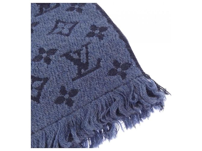 Louis Vuitton Monogram Classic Scarf Navy blue - view 2