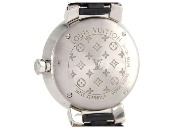 Louis Vuitton Tambour Slim Schwarze Quarz-Uhr - Ansicht 6