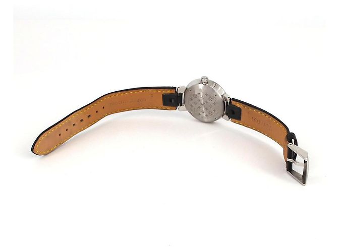 Louis Vuitton Tambour Slim Schwarze Quarz-Uhr - Ansicht 7