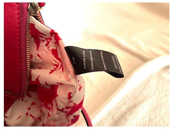 Borsa a mano Gerard Darel Visconti in pelle fucsia Fuschia - vista 10