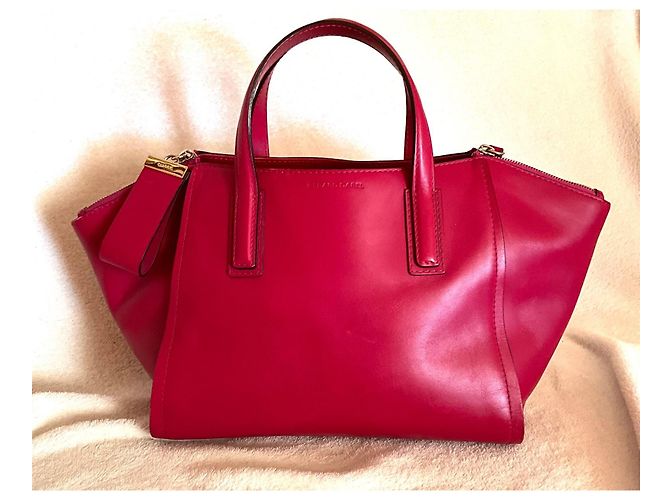 Borsa a mano Gerard Darel Visconti in pelle fucsia Fuschia - vista 2