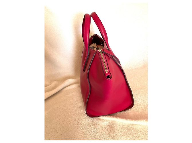 Borsa a mano Gerard Darel Visconti in pelle fucsia Fuschia - vista 4