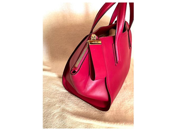 Borsa a mano Gerard Darel Visconti in pelle fucsia Fuschia - vista 5