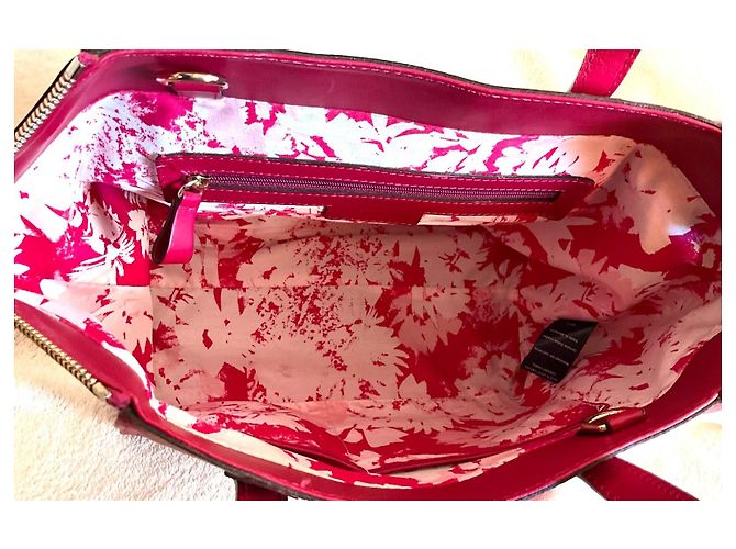 Borsa a mano Gerard Darel Visconti in pelle fucsia Fuschia - vista 9