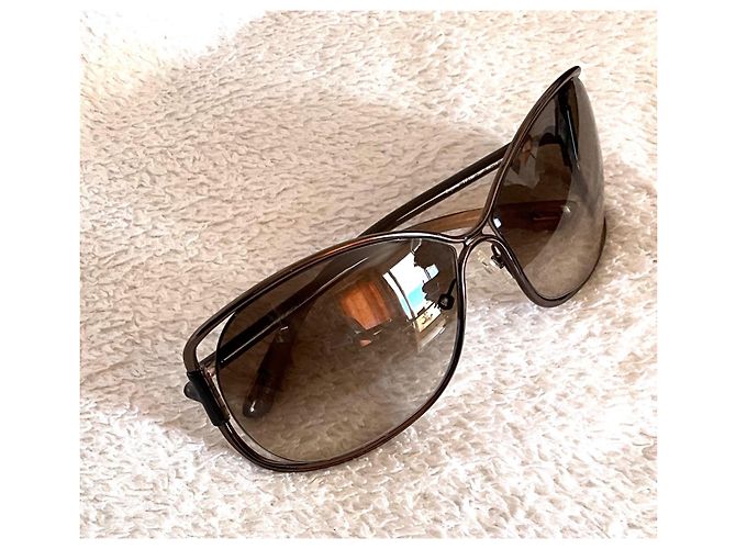 Gafas de sol Tom Ford Eugenia TF 156 Marrón Metal Castaño - vista 4