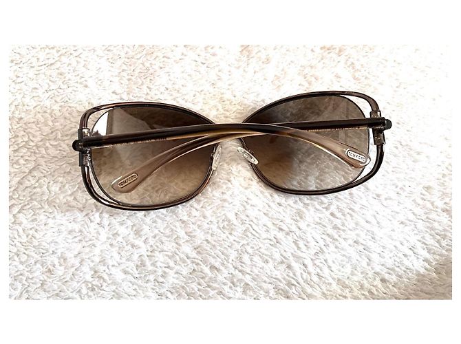 Gafas de sol Tom Ford Eugenia TF 156 Marrón Metal Castaño - vista 5