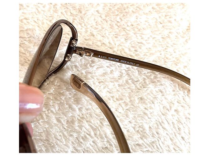 Gafas de sol Tom Ford Eugenia TF 156 Marrón Metal Castaño - vista 6