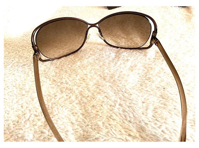 Gafas de sol Tom Ford Eugenia TF 156 Marrón Metal Castaño - vista 8