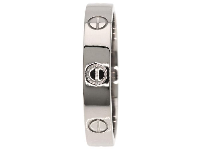 Anello Mini Love Cartier in oro bianco 18K - vista 3