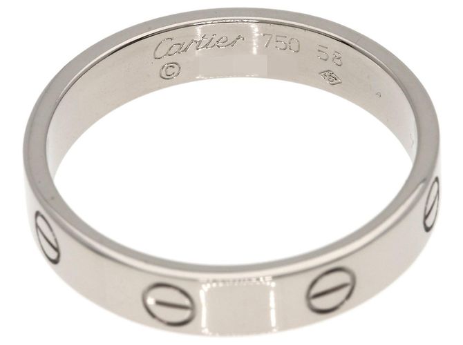 Anello Mini Love Cartier in oro bianco 18K - vista 4