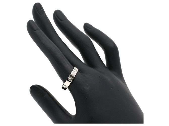 Anello Mini Love Cartier in oro bianco 18K - vista 5