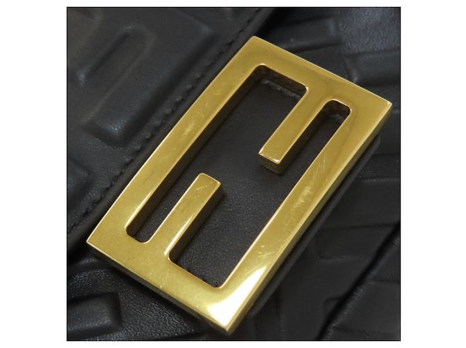 Borsa a Spalla Fendi Chain Nero - vista 14
