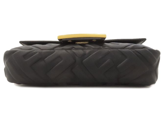 Borsa a Spalla Fendi Chain Nero - vista 4