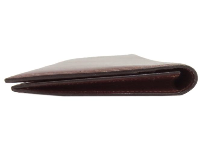 Hermès MC2 Fleming Lange Geldbörse Braun Rot - Ansicht 3