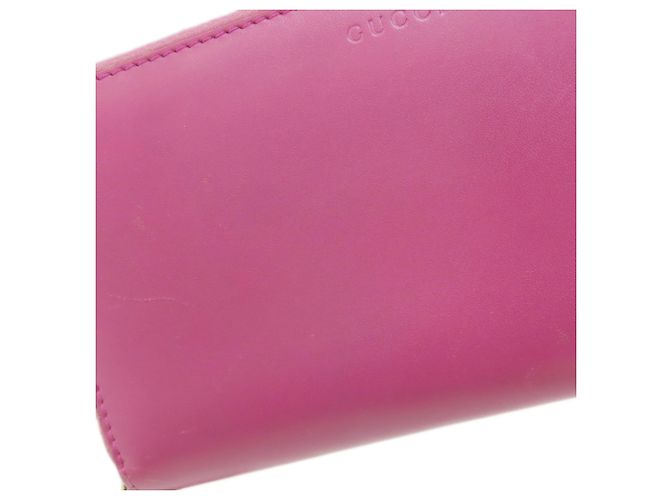 Cartera larga de cuero rosa Gucci - vista 15