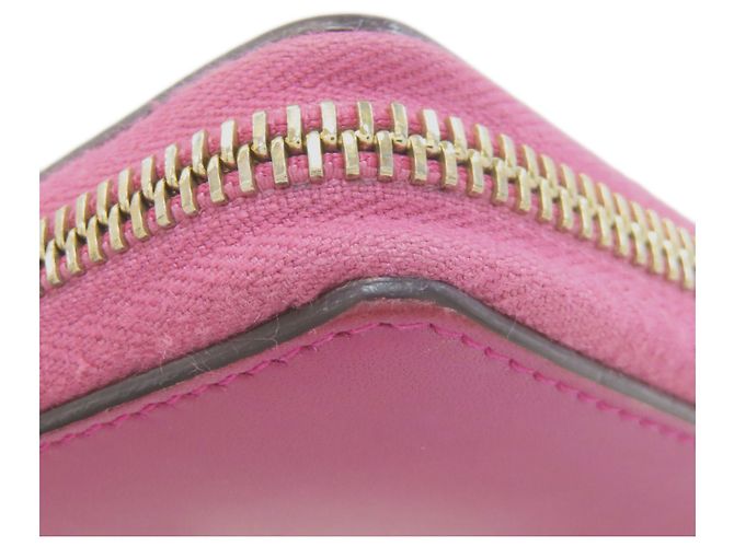 Cartera larga de cuero rosa Gucci - vista 18