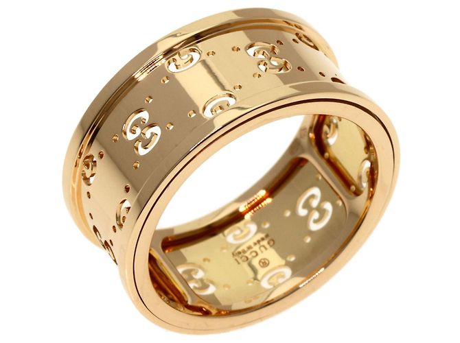Anello Gucci Icon Tile #16 in oro rosa 18K - vista 2