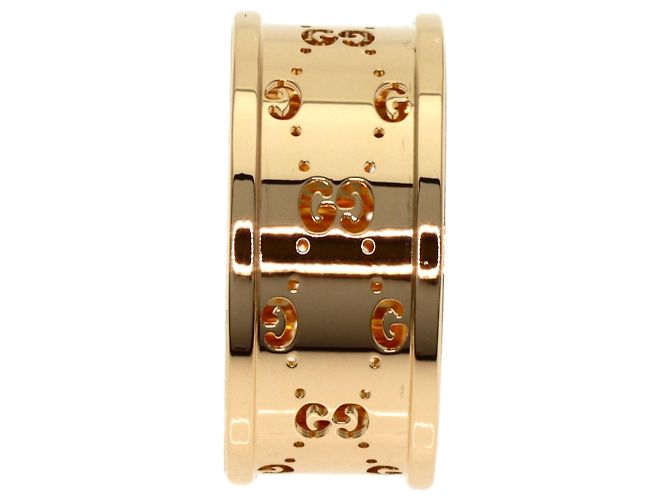 Anello Gucci Icon Tile #16 in oro rosa 18K - vista 3