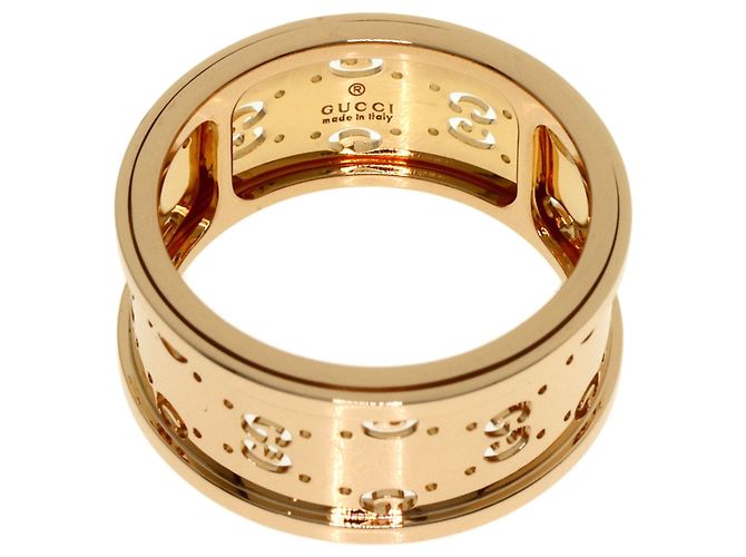 Anello Gucci Icon Tile #16 in oro rosa 18K - vista 4