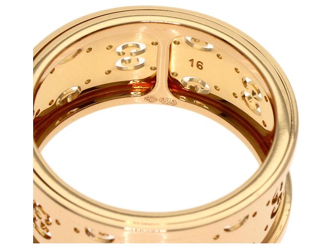 Anello Gucci Icon Tile #16 in oro rosa 18K - vista 5