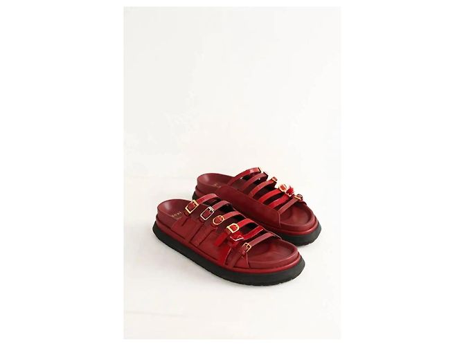 Sacai Sandali rossi - vista 3
