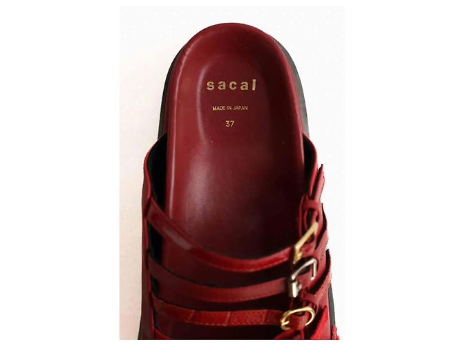 Sacai Sandali rossi - vista 5
