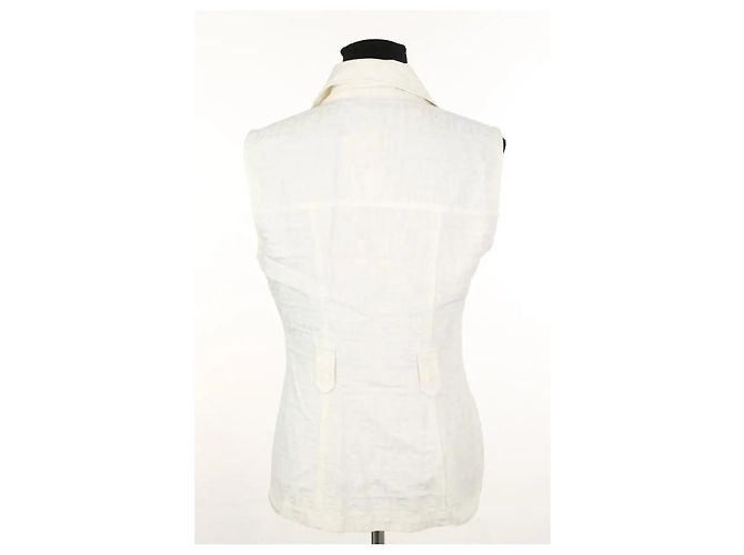 Fendi Weiße ärmellose Jacke - Ansicht 4