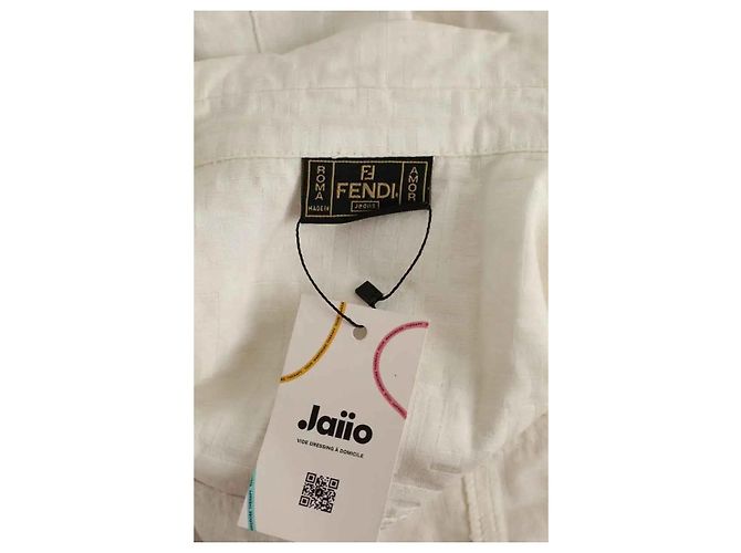 Fendi Weiße ärmellose Jacke - Ansicht 5