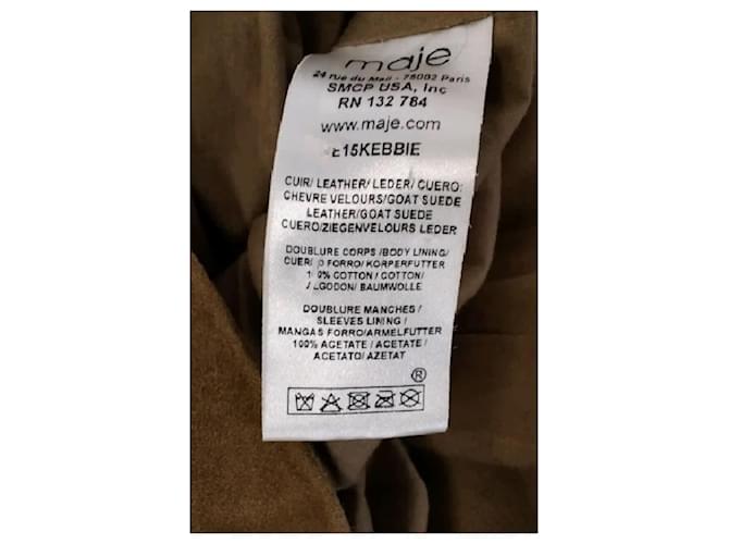 Maje Braune Lederjacke - Ansicht 6