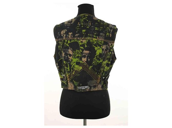 Jean Paul Gaultier Giacca senza maniche multicolore - vista 4