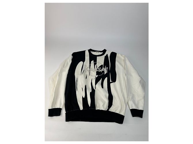 Autre Marque Pull ras du cou vintage Kansai Yamamoto noir et blanc M - vue 5
