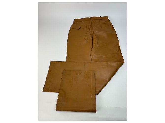 Vintage Courreges Lederhosen braun M - Ansicht 12