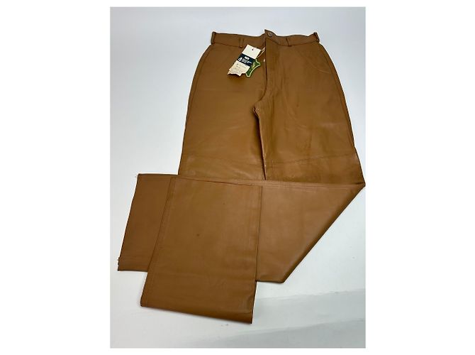 Vintage Courreges Lederhosen braun M - Ansicht 14