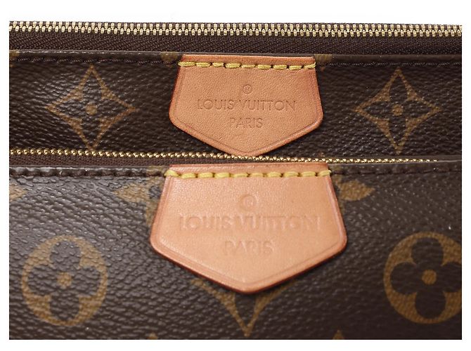 Borsa Louis Vuitton Multi Pochette Accessoires in tela Monogram marrone - vista 7