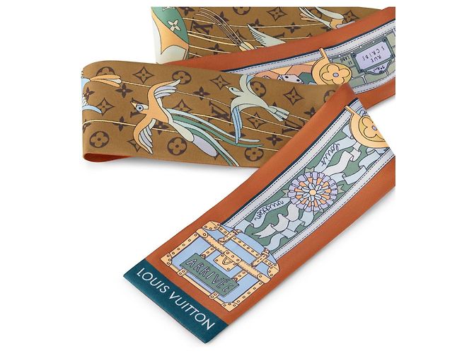 Louis Vuitton Bandeau Journey en soie Multicolore - vue 2