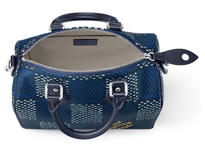 Louis Vuitton LV Speedy 25 Damier nuovo Blu - vista 2