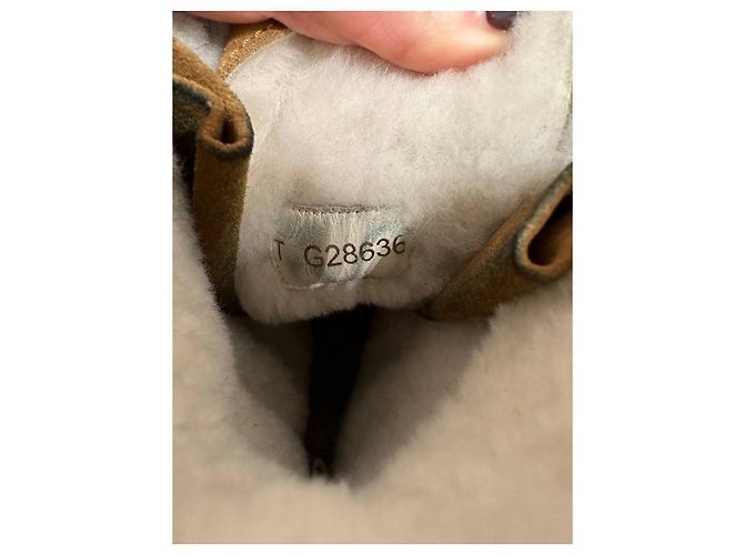 Botas de combate de ante marrón CHANEL 2012 Talla 38.5 de segunda mano - vista 5