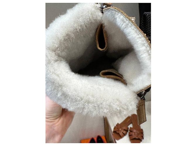 Botas de combate de ante marrón CHANEL 2012 Talla 38.5 de segunda mano - vista 7