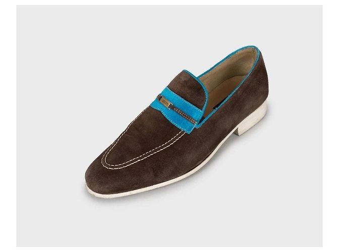 Mocassini in suede marrone Zilli - Taglia 40 Usati - vista 3