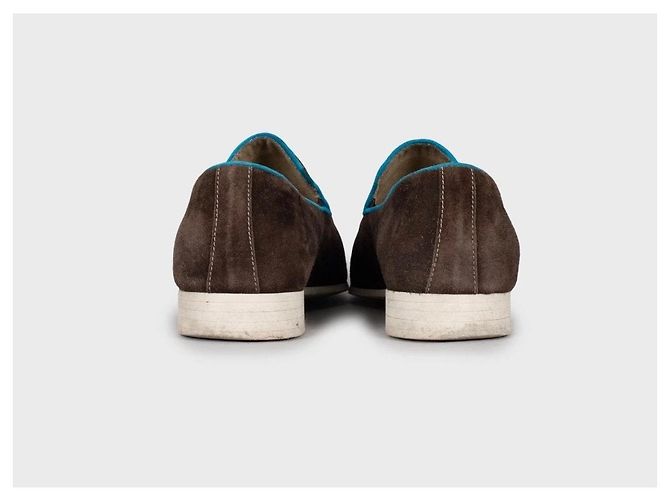 Mocassini in suede marrone Zilli - Taglia 40 Usati - vista 4