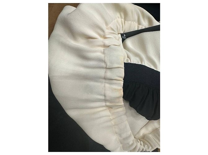 Timeless CHANEL Cream & Black Signature Playsuit Mini Jumpsuit Sz.38 pre-owned - view 9