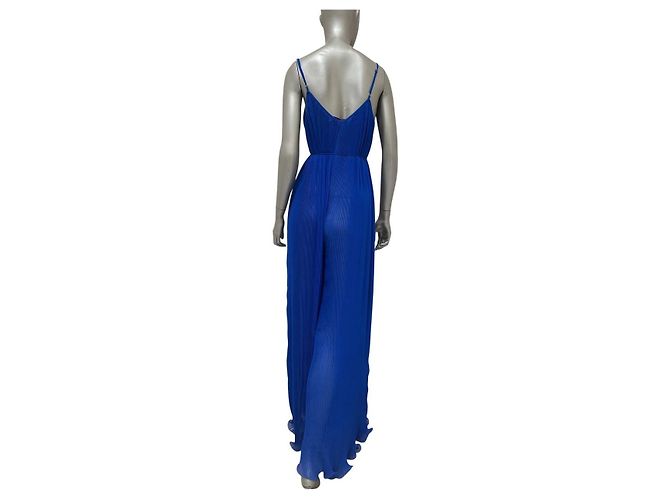 Stella Mc Cartney Stella McCartney blaue plissierte Maxikleid Größe 38 gebraucht - Ansicht 3