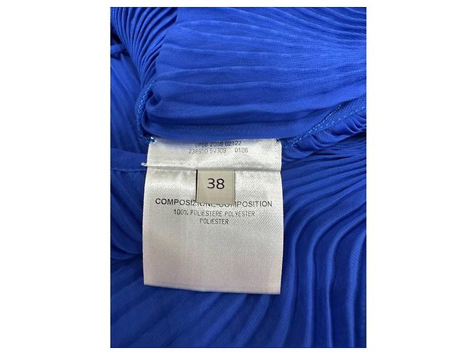Stella Mc Cartney Stella McCartney blaue plissierte Maxikleid Größe 38 gebraucht - Ansicht 6