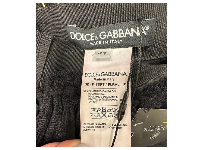 Gonna in tulle e pizzo nero Dolce & Gabbana Taglia 42 usata - vista 3