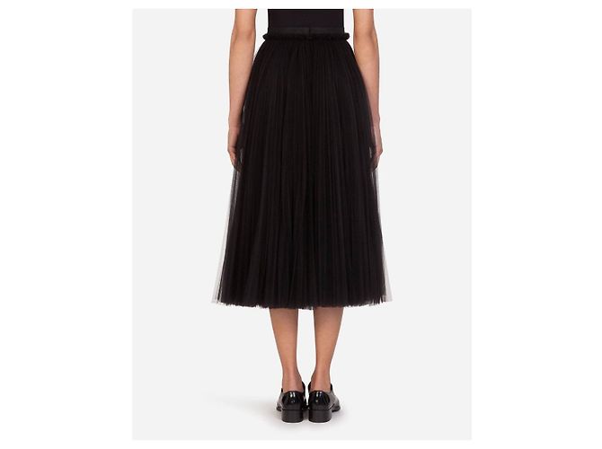 Gonna in tulle e pizzo nero Dolce & Gabbana Taglia 42 usata - vista 5
