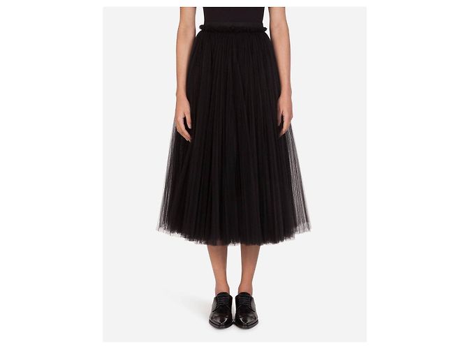 Gonna in tulle e pizzo nero Dolce & Gabbana Taglia 42 usata - vista 6