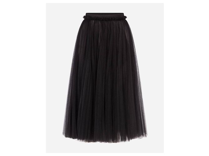 Gonna in tulle e pizzo nero Dolce & Gabbana Taglia 42 usata - vista 7