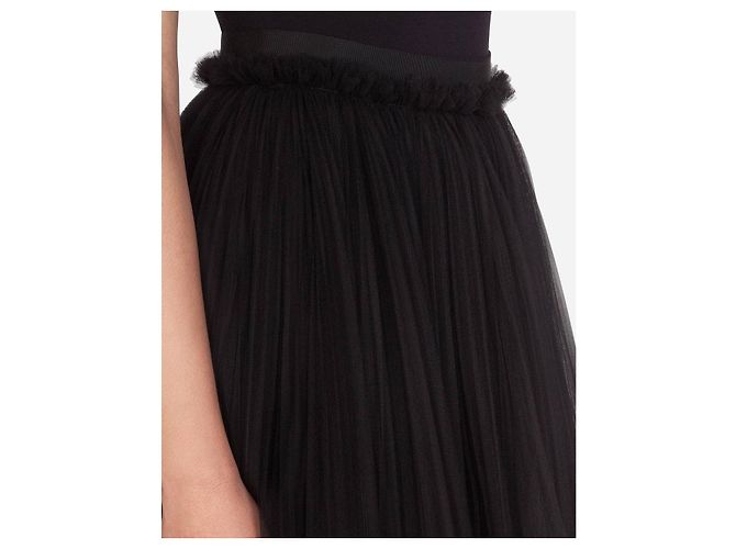 Gonna in tulle e pizzo nero Dolce & Gabbana Taglia 42 usata - vista 8